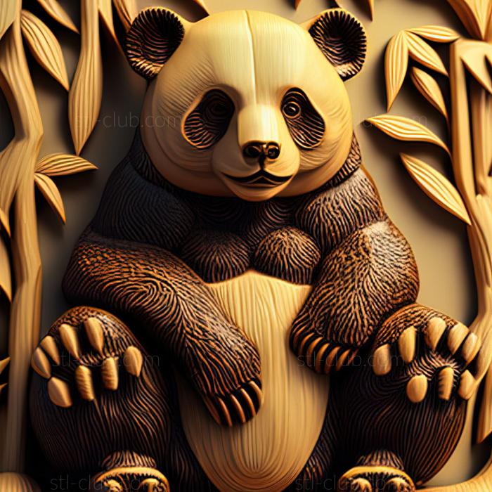 3D model st Lin Lin big panda famous animal (STL)